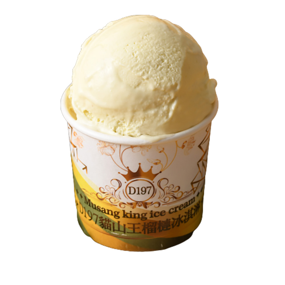 【Gold Thon】貓山王榴槤冰淇淋4杯裝 85公克*4杯(榴槤 榴槤冰 榴蓮 頂級榴槤冰)