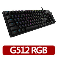 【Logitech G】G512 RGB機械式電競有線鍵盤(觸感軸/茶軸)