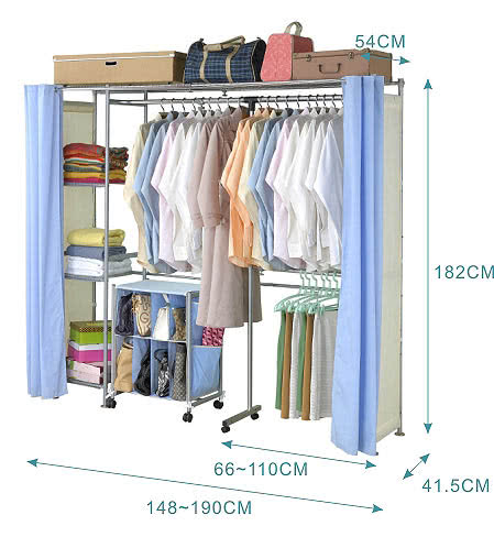 【巴塞隆納】V2型防塵伸縮衣櫥