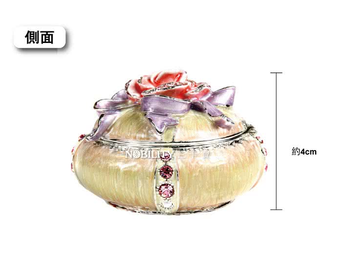 【三卡寶精品】玫瑰花婚禮‧生日婚禮禮品晶鑽(珠寶盒)