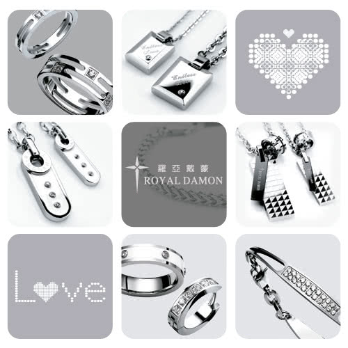 【ROYAL DAMON羅亞戴蒙】『幾何交叉』耳環