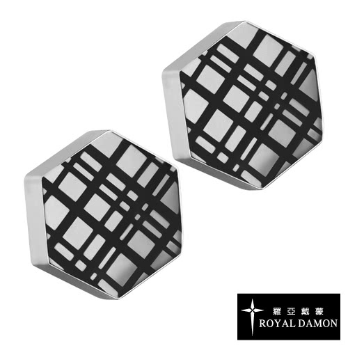 【ROYAL DAMON羅亞戴蒙】『幾何交叉』耳環