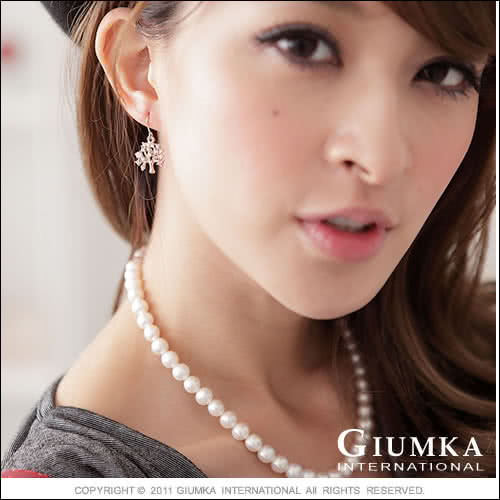 【GIUMKA】智慧之樹耳勾式耳環 精鍍黃K 甜美淑女款 MF00238-3(金色)