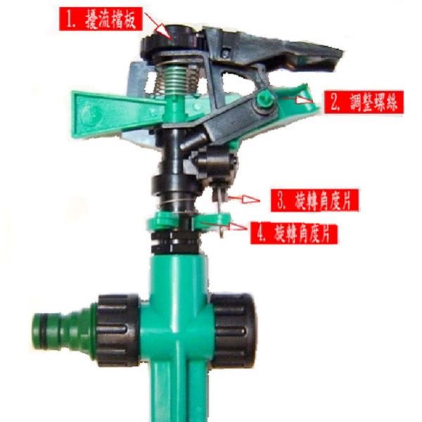 【灑水達人】4分鳥型噴頭與20cm塑膠腳架灑水器5入(塑膠)