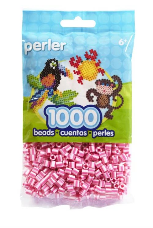 【Perler 拼拼豆豆】1000顆單色補充包-109糖果條紋(特殊色)