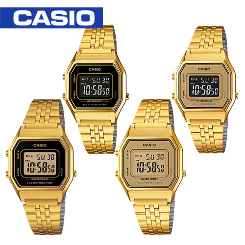 【CASIO 卡西歐】日系-復古風電子錶(LA680WGA)