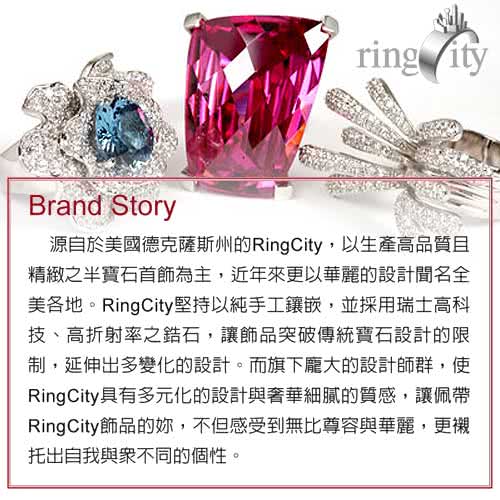 【RingCity】八心八箭圓形組合鏤空造型戒(白鑽色系列)