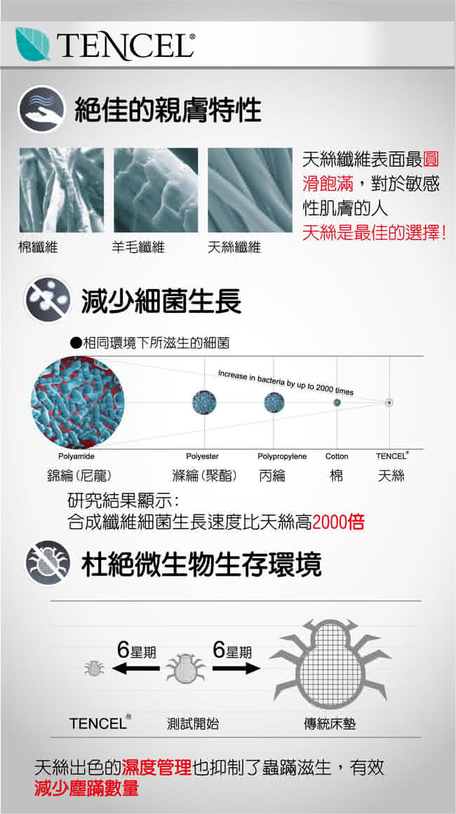 【LooCa】厚5cm乳膠天絲三線獨立筒床(雙人5尺)