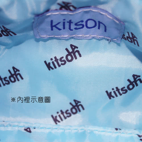 【Kitson】星星LOGO 漆皮化妝包(螢光粉)