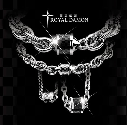 【ROYAL DAMON羅亞戴蒙】『愛．轉動』項鍊(小)