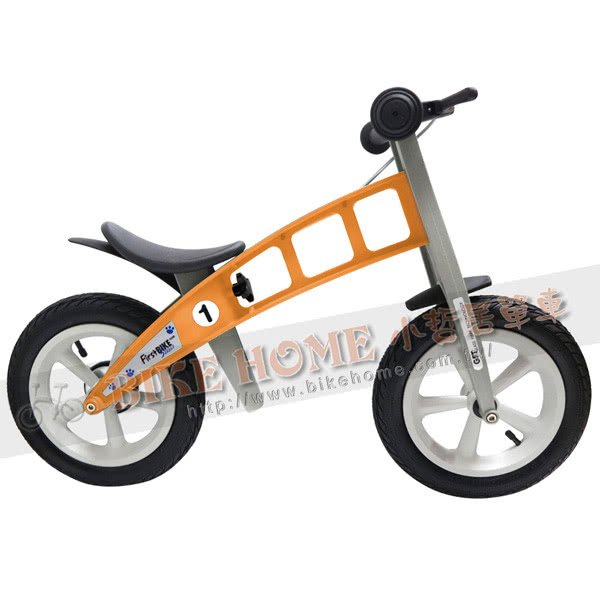 【FirstBike】德國設計 寓教於樂-兒童滑步車/學步車(街頭橘)