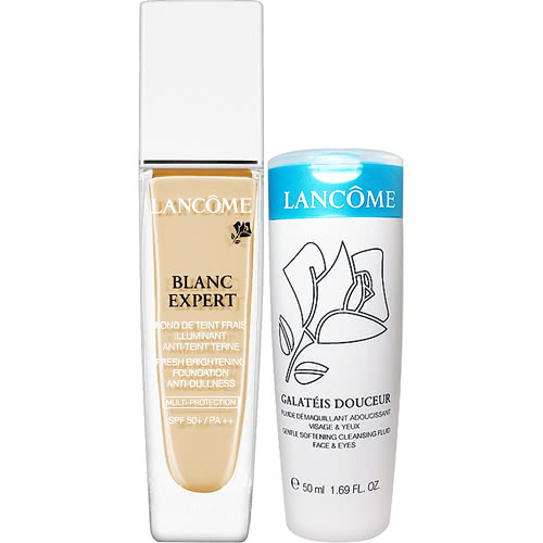 【LANCOME 蘭蔻】激光煥白粉底液30ml(送清柔卸妝乳50ml)