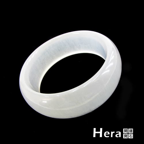 【Hera】頂級冰種天然玉石蠶絲玉手鐲(加寬加厚-物)