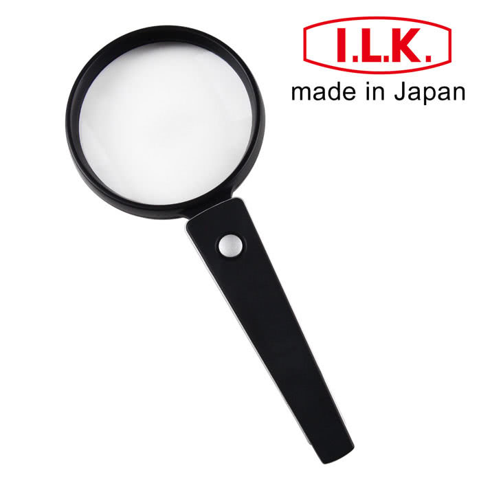 【日本 I.L.K.】2x/90mm 日本製手持型LED照明放大鏡(LE90)