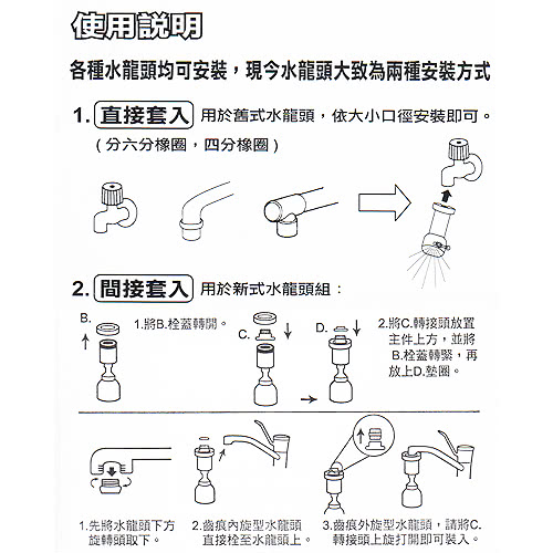 【月陽】台灣製活性碳過濾2段水流水龍頭節水省水器(HO-7032)