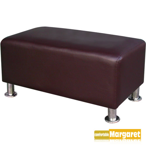 【Margaret】簡約鐵腳長凳(黑/紅/卡其/咖啡/深咖啡)