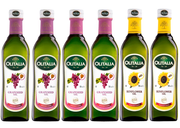 【Olitalia奧利塔】葡萄籽油+葵花油禮盒組(500mlx6瓶)