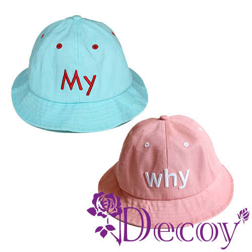 【Decoy】真心話語＊繽紛色彩漁夫帽/藍