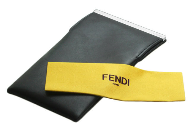 【FENDI】-時尚太陽眼鏡(透明藍色)