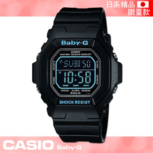 【CASIO 卡西歐 Baby-G 系列】日本內銷款-運動女錶(BG-5600BK-1JF)