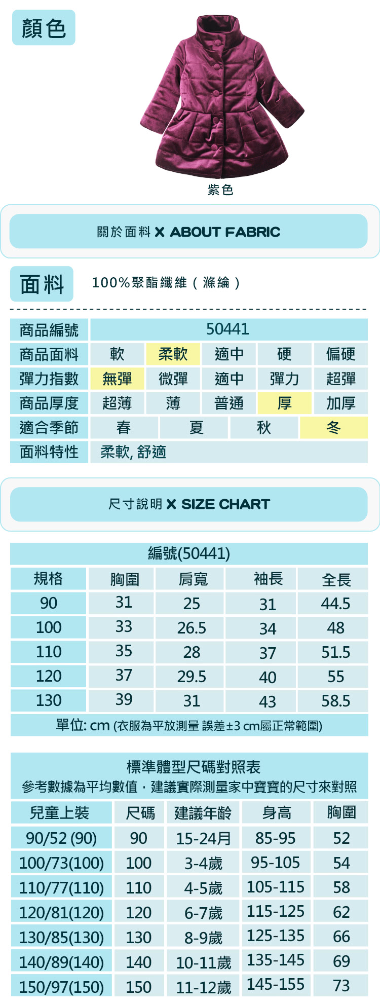 【baby童衣】女童厚鋪棉外套 洋裝式蝴蝶結保暖大衣 50441(共1色)