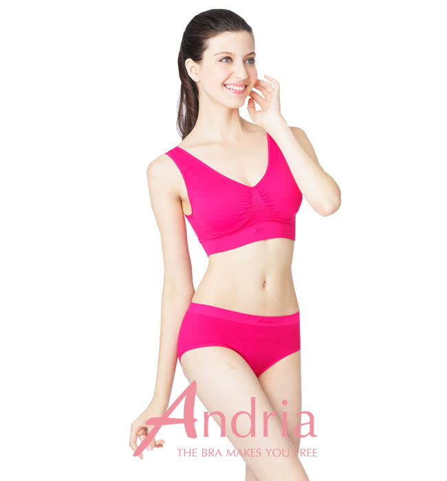 【Andria安卓亞】無痕3D提臀內褲(洋紅)