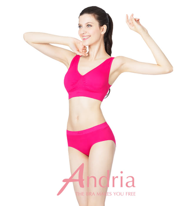 【Andria安卓亞】無痕3D提臀內褲(洋紅)