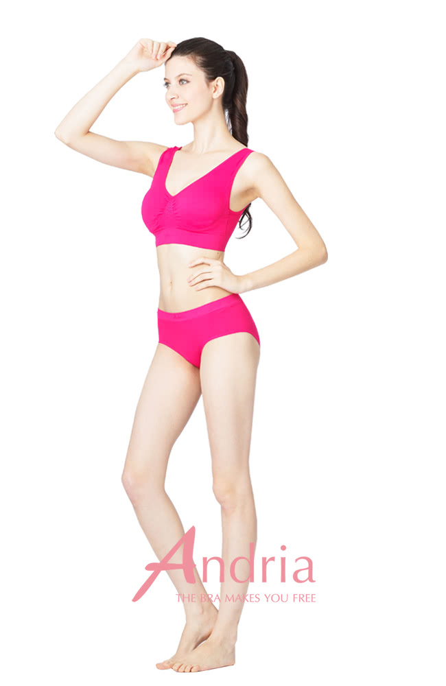 【Andria安卓亞】無痕3D提臀內褲(洋紅)