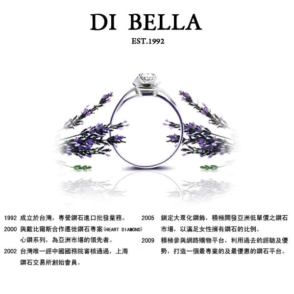 【DI BELLA】燦爛光華天然鑽石墜鍊(3分)