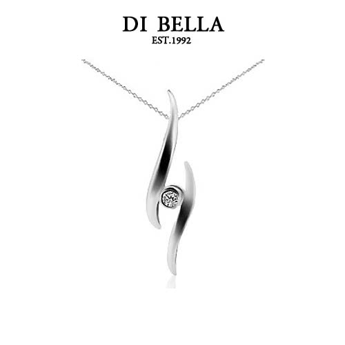 【DI BELLA】燦爛光華天然鑽石墜鍊(3分)