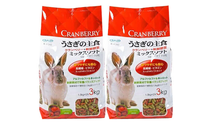 【Canary】兔子主食蔓越莓+野菜3kg(2包)