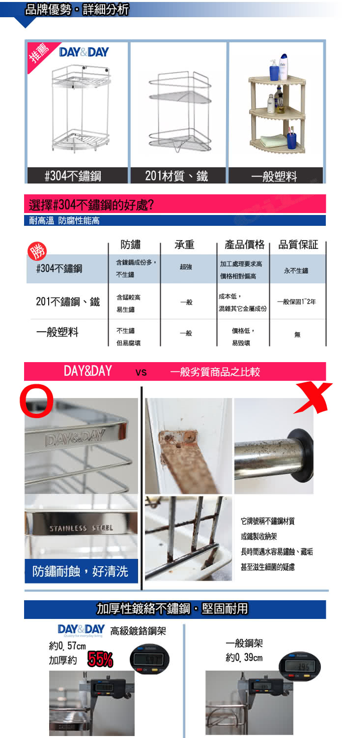 【DAY&DAY】餐具桶-掛放兩用(ST3003)