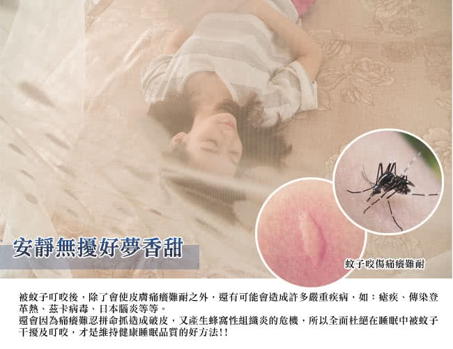 【凱蕾絲帝】100%台灣製造-大空間專用7尺房間耐用針織蚊帳-開單門(粉紅)