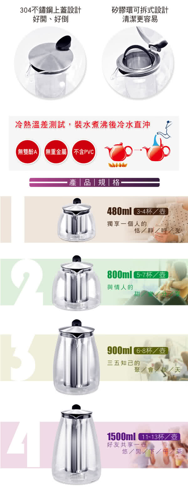 【仙德曼 SADOMAIN】直火花茶壺－800ML