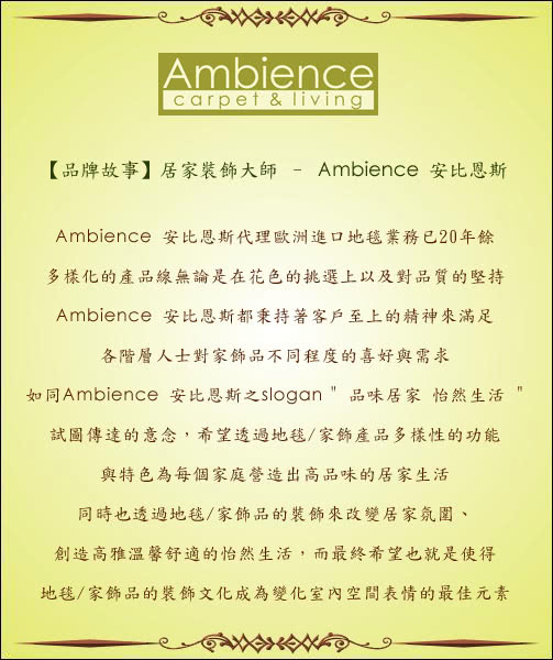 【Ambience】比利時infinity地毯- 花蔓(160x230cm)