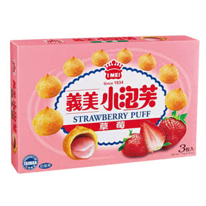 【義美】小泡芙草莓-三入(171公克)