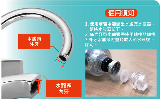 【神膚奇肌】龍頭濾淨變壓省水器(1主機2濾心-買一送一/廚房衛浴半年份)