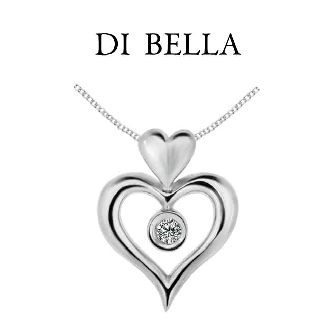 【DI BELLA】天使之戀 天然鑽石墜鍊(3分)