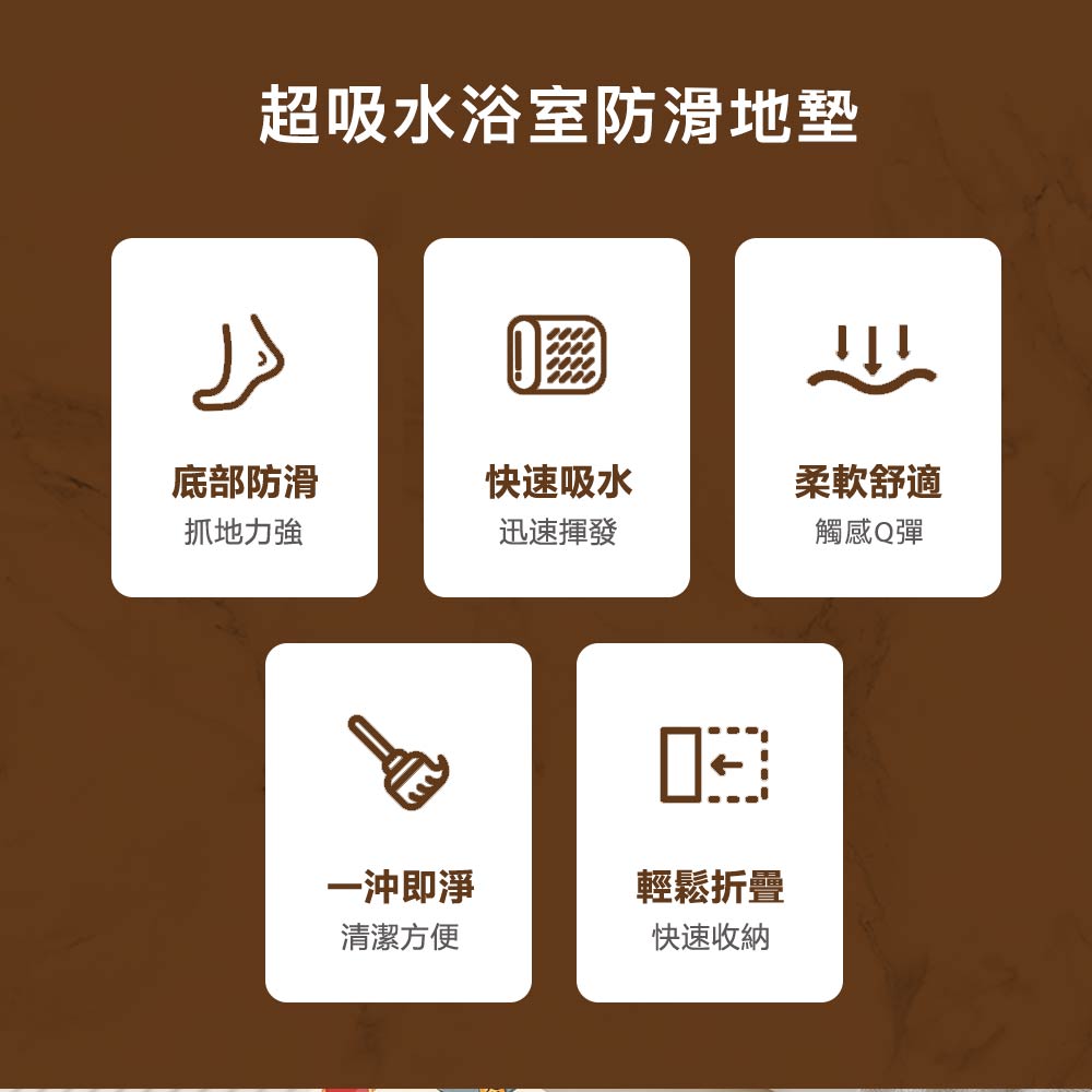 帕斯特地墊 雙層超吸水浴室防滑地墊 浴室 快速吸水 速乾防滑 帕斯特地墊 雙層超吸水浴室防滑地墊 浴室 快速吸水 速乾防滑