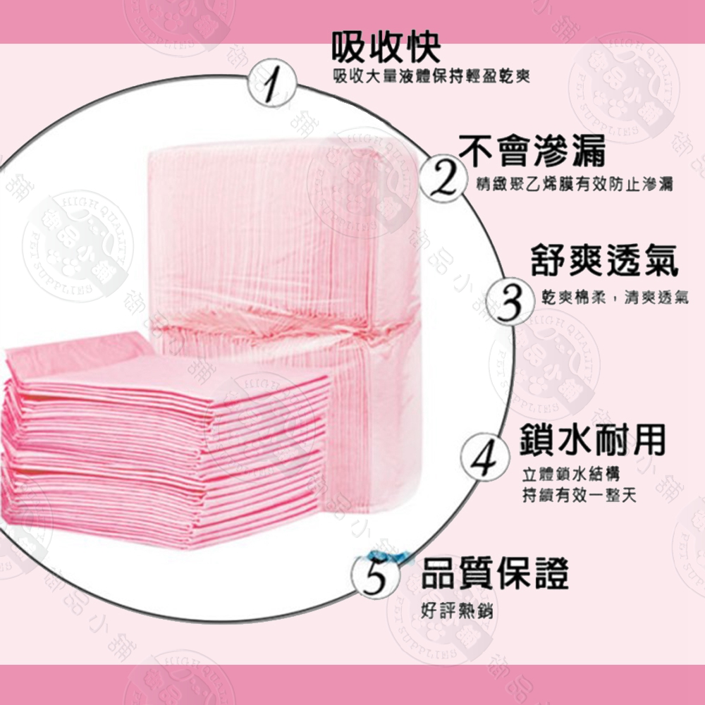 高品質寵物尿布墊 S/M/L 加厚款 x3包組(狗尿墊 尿墊 高品質寵物尿布墊 S/M/L 加厚款 x3包組(狗尿墊 尿墊