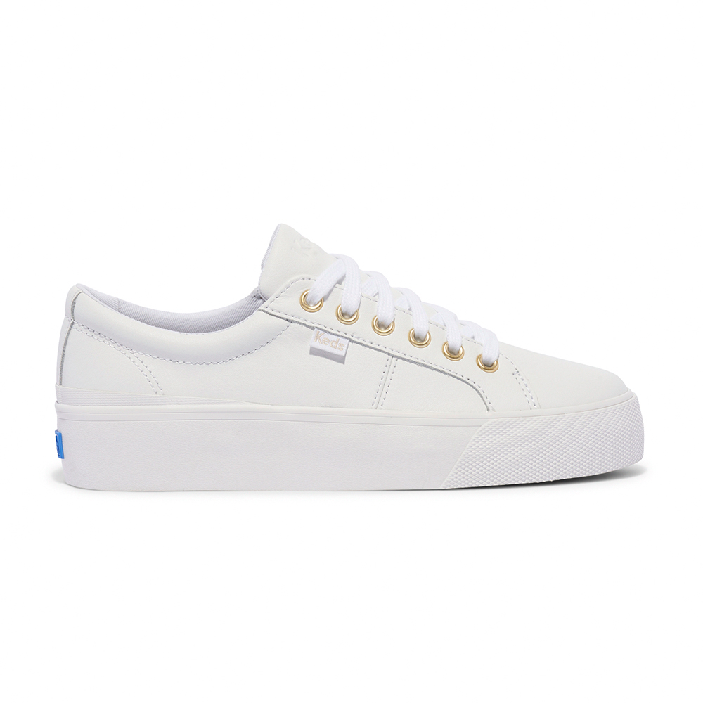 Keds JUMP KICK DUO 簡約運動風皮革休閒厚底 Keds JUMP KICK DUO 簡約運動風皮革休閒厚底
