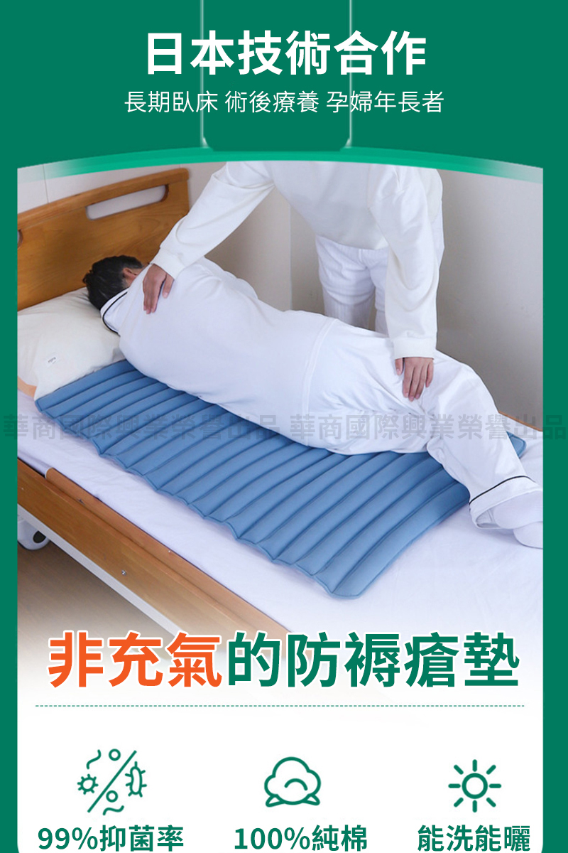 納美生醫科技 日本科技減壓抑菌防褥瘡床墊90x120加大(非 納美生醫科技 日本科技減壓抑菌防褥瘡床墊90x120加大(非