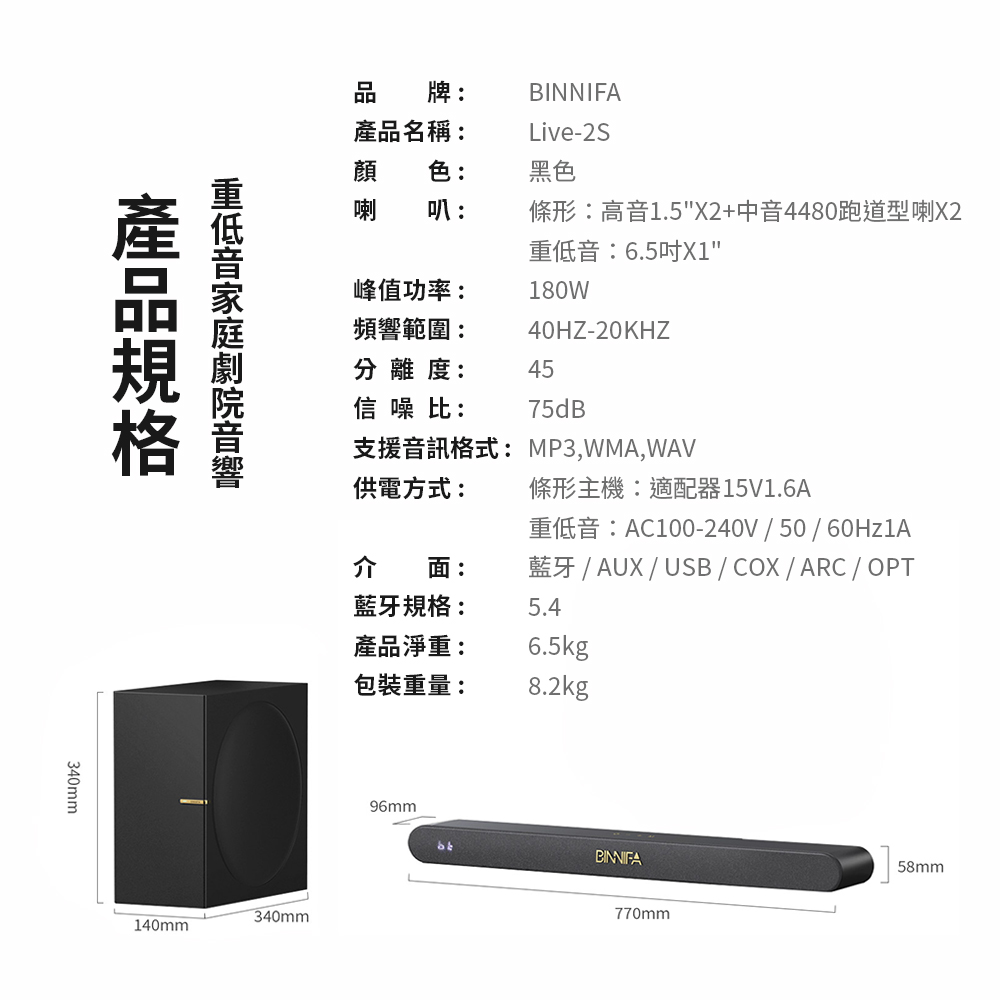 藍牙 AUX USB COXARCOPT