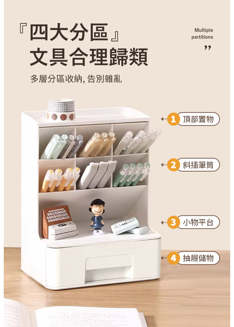 JIAGO 斜插式筆筒桌面抽屜收納盒(2入組) 推薦 JIAGO 斜插式筆筒桌面抽屜收納盒(2入組) 推薦