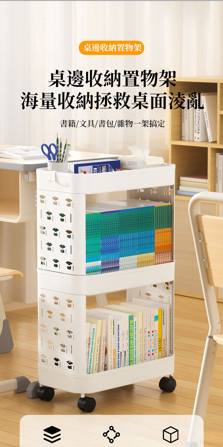 貓太子 可移動書架 桌邊置物架 書桌側邊收納架 書本書立架 貓太子 可移動書架 桌邊置物架 書桌側邊收納架 書本書立架
