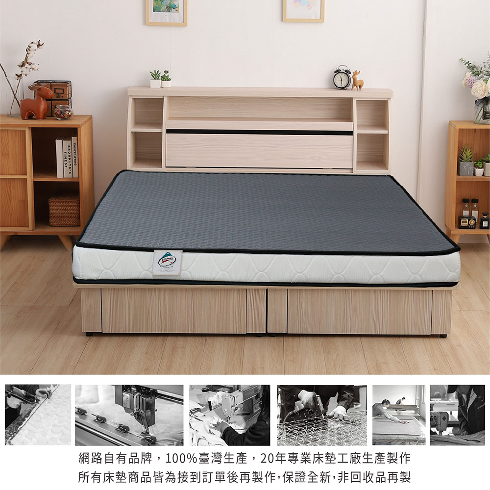 ASSARI 3M防潑水3D透氣雙面可睡12cm日式床墊(雙 ASSARI 3M防潑水3D透氣雙面可睡12cm日式床墊(雙