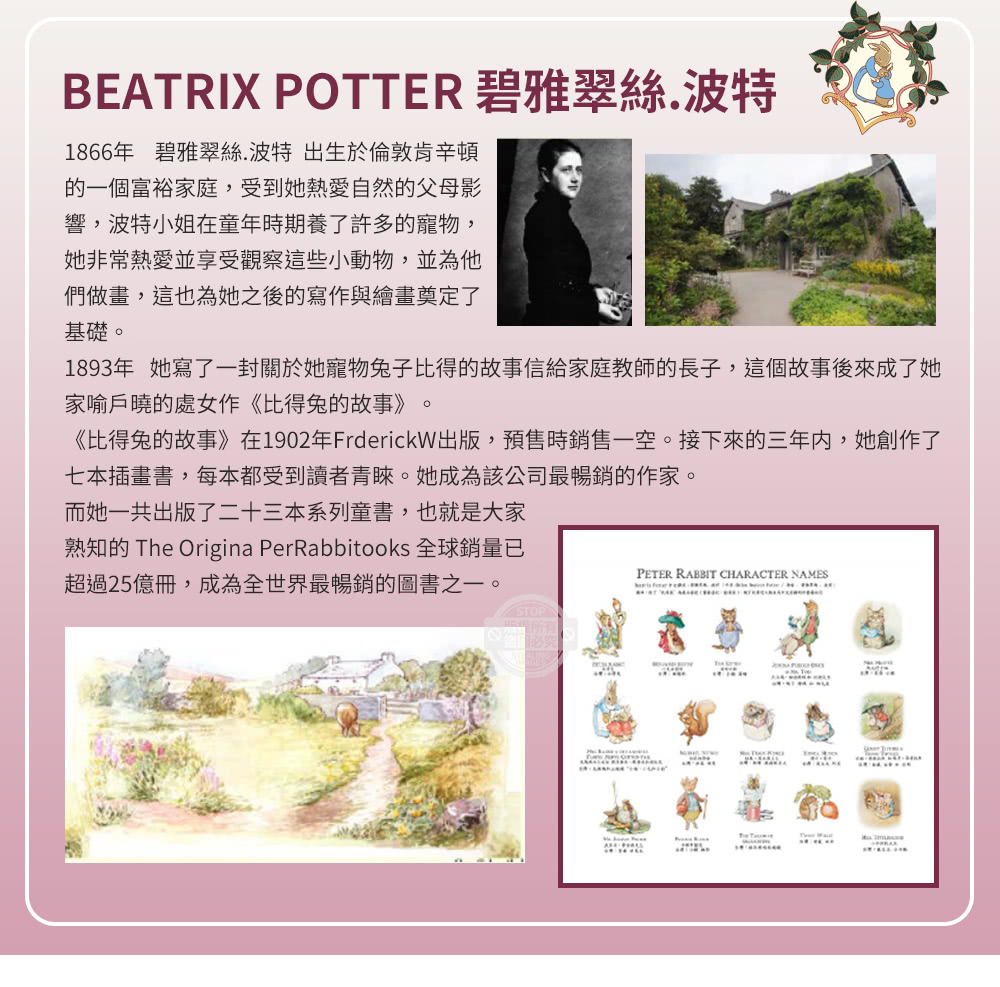 PETER RABBIT 比得兔與V&A博物館 森物語-單人 PETER RABBIT 比得兔與V&A博物館 森物語-單人