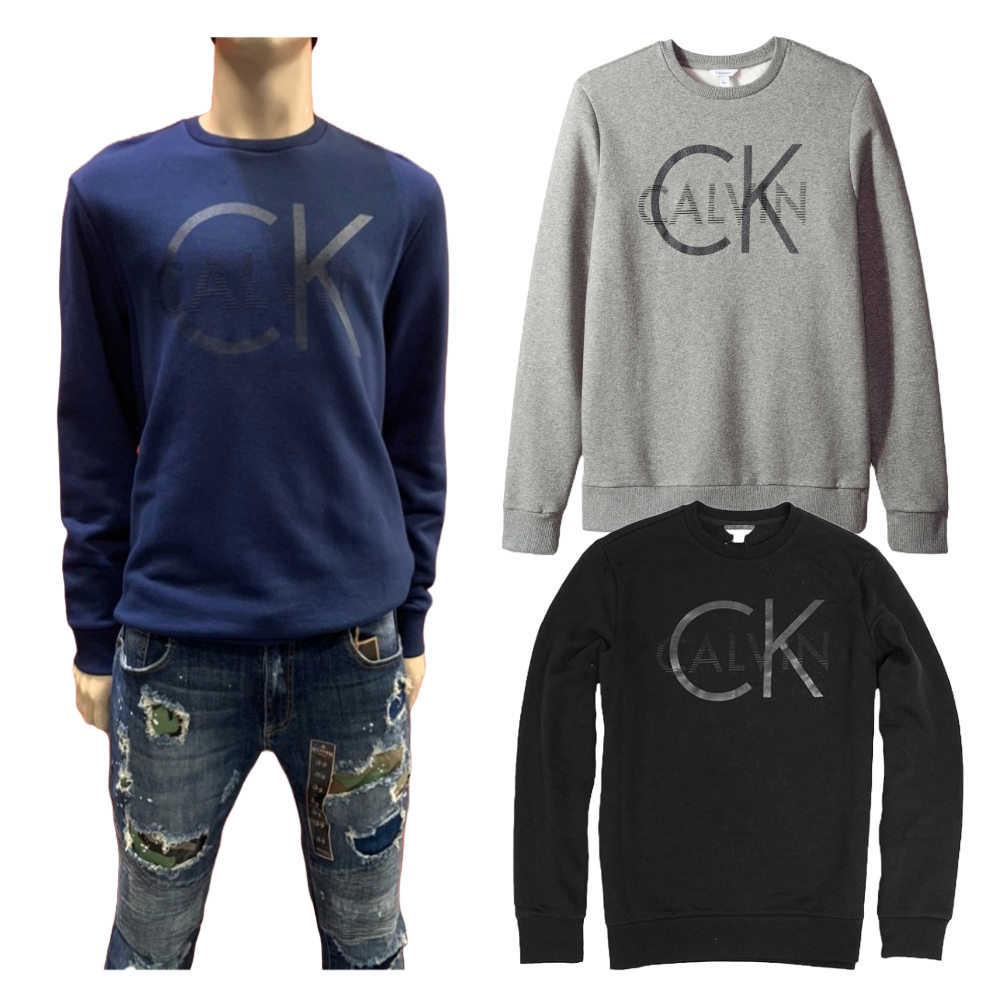 Calvin Klein CK 圓領大學T 保暖長袖上衣 厚 Calvin Klein CK 圓領大學T 保暖長袖上衣 厚