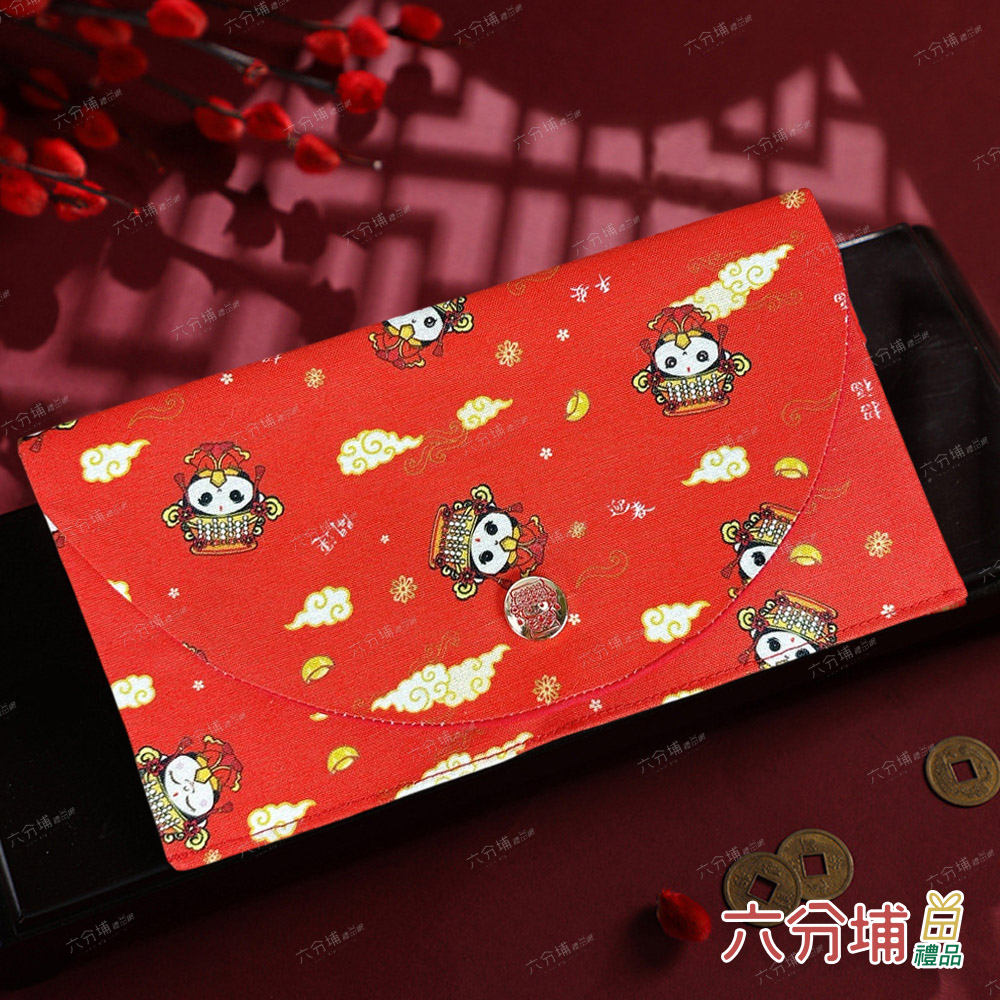 六分埔禮品 橫式花布紅包袋-Q版媽祖(春節擺飾過年新年快樂蛇 六分埔禮品 橫式花布紅包袋-Q版媽祖(春節擺飾過年新年快樂蛇