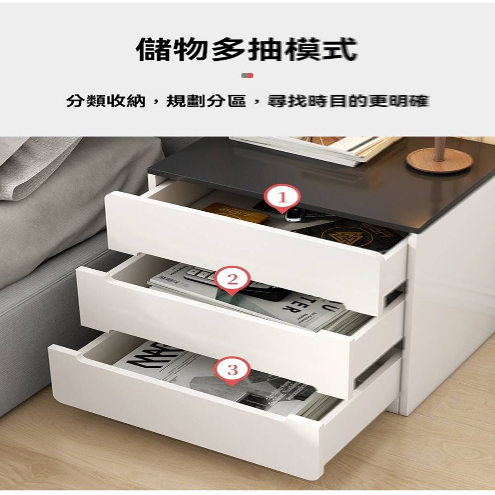 鑫港家居 三抽40*40*59(床頭櫃 奶油風床頭櫃 床邊收 鑫港家居 三抽40*40*59(床頭櫃 奶油風床頭櫃 床邊收